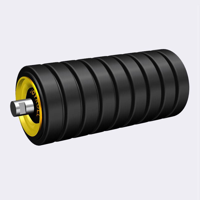 OEM Supply Conveyor Belt Hold Down Rollers - Rubber Impact Roller – Joyroll