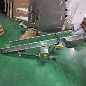 Finished product conveyor, Climbing conveyor Food grade Output Conveyor / Take away Chain Conveyor by Chinese manufacture Slope belt elevator conveyor