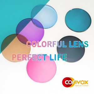 1.56 Photochromic G8 Beautiful Color HMC 65/70mm Optical Lenses