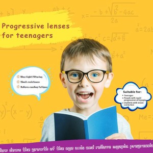 Progressive lenses for teenagers