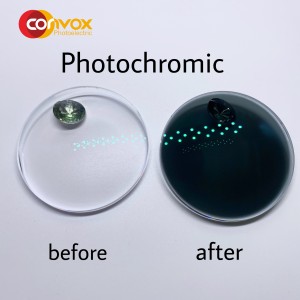 RX 1.56 Free Form Progressive Photochromic Material and Spin Optical Lens
