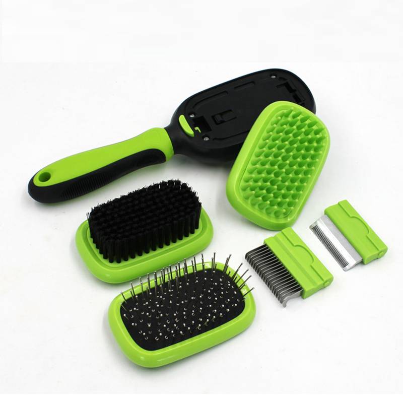 Reasonable price Dog Hair Brush - Double Sided Pet Grooming Brush Set – Kudi