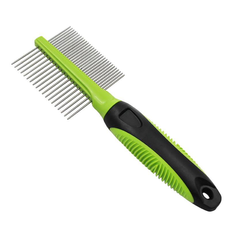 Reasonable price Dog Rake Comb - Two Sided Pet Grooming Comb – Kudi