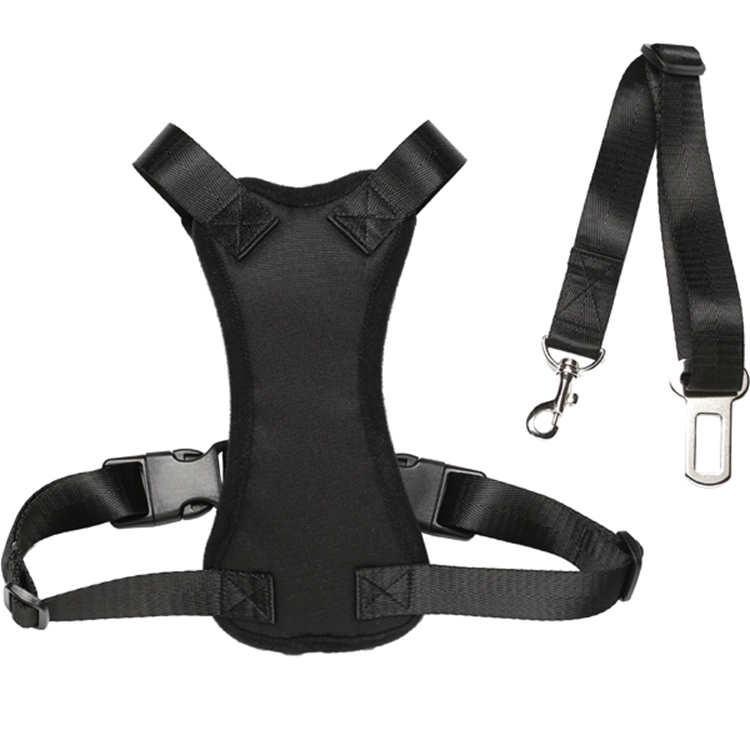 Dog Safety Harness With Seat Belt