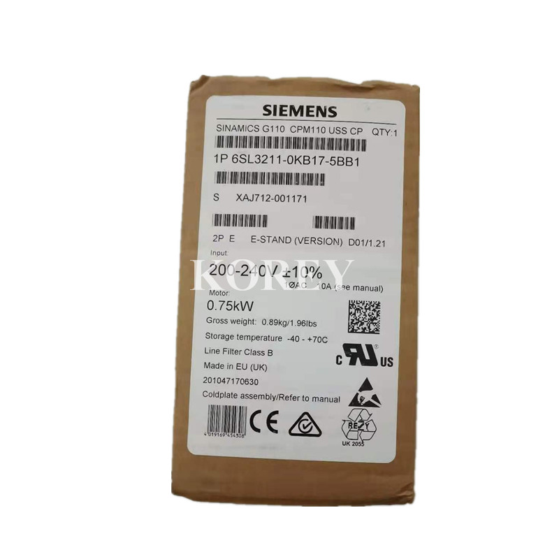 Siemens Inverter Frequency Converter 6SL3211-0BK17-5BB1