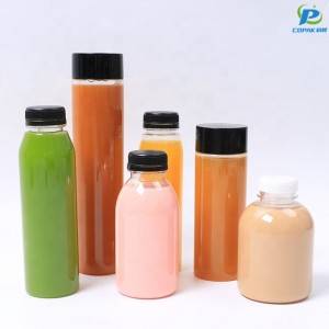 Special Price for China Clear plastic Bottle BPA Free Borosilicate Bottle Cold Juice Beverage Plastic Drinking Water Bottle