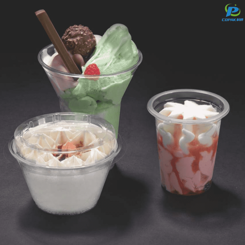 Short Lead Time for250ml Clear Plastic Bottles- PET ice cream cup – Copak