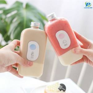 OEM China China Different Size French Square Shape Plastic Juice Beverage Bottle