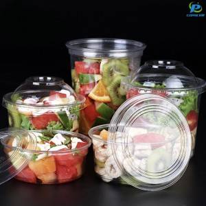 Plastic salad container