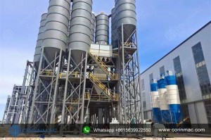Tower type dry mortar production line