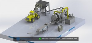 Drying production line with low energy consumption and high output