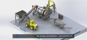 Drying production line with low energy consumption and high output