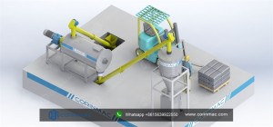Simple dry mortar production line CRM1