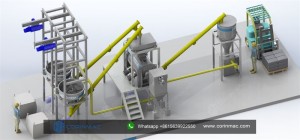 Simple dry mortar production line CRM2