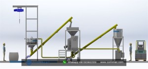 Simple dry mortar production line CRM3
