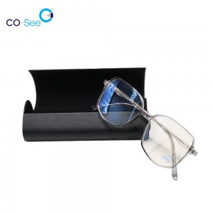 Good Quality Handmade Glasses Cases PU Leather Package Custom Logo Storage for Eyeglasses
