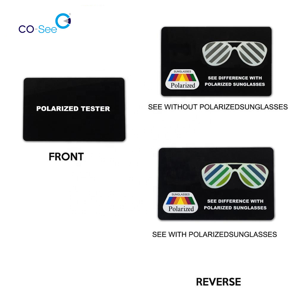 Manufacturer for Eyeglass Cleaning Wipes - Custom polarized sunglasses lens test cards – Co-See