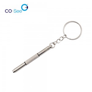 3 in 1 Mini Multi-function Precision Small Screwdriver for Glasses, Repair Tool with Key Chain