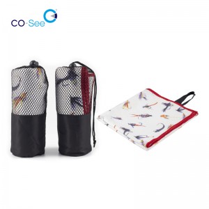 Factory directly China Custom Printed Center Cut Golf Caddy Titleist Towels for Sublimation