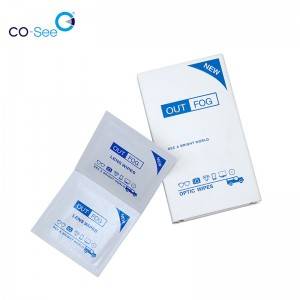 Factory One-off OEM Disposable Anti Fog Optical Glasses Cleaning Lens Wet Wiping Paper Tissue