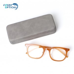 Wholesale Leather Glasses Case High End Cheap Eyeglasses Box Luxury Sunglass Eyewear Case Custom Logo