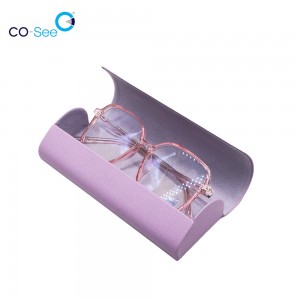 Wholesale Eyeglass Cases - Good Quality Handmade Glasses Cases PU Leather Package Custom Logo Storage for Eyeglasses – Co-See