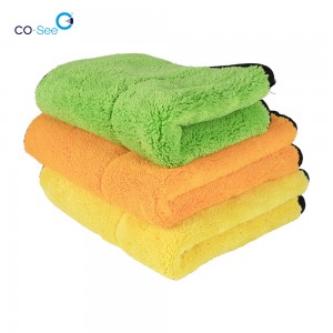 Multipurpose Plush Dual-sided Microfiber Cleaning Cloth Towels for Household, Car Washing, Drying