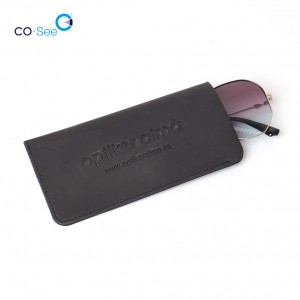 Wholesale Customized And Portability PU Leather Reading Glasses Sunglasses Sleeve Pouch