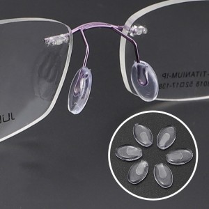 Flat Insert Glasses Nose Pads Transparent PVC Plug-in Nose Pads for Glasses Frames Eyeglasses Accessories