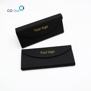 2020 New Style Spectacle Case - Luxury Handmade Small Order Accepted Triangle Folding Sun Glasses Box Eyewear Case – Co-See