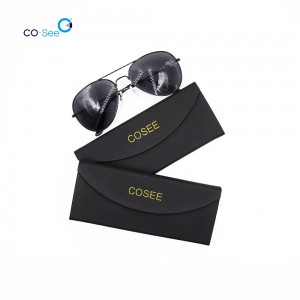 Luxury Handmade Small Order Accepted Triangle Folding Sun Glasses Box Eyewear Case