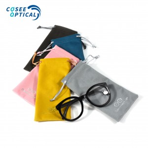Hot Sale Suede Sublimation Sunglasses Pouch Custom Microfiber Glasses Bag