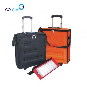 Large Retail Trolley Case Multiple Optical Frame and Sunglasses Eyewear Display Puller Suitcase