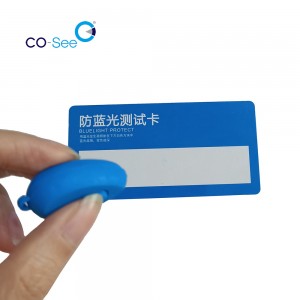 Wholesale Reusable Anti-Blue Light Protect Blue Ray Blocker Tester Testing Card Laser Set