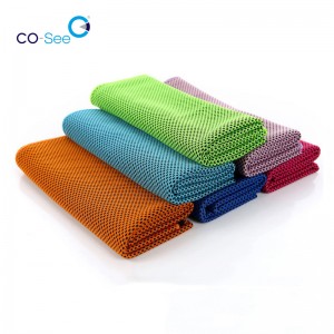 Wholesale ODM China Magic Key Sweat Custom Logo Color Printed Super Sport Ice Cooling Towel
