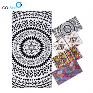 Reliable Supplier China Designer Fashion Beach Towel Fast Shipping Summer Large Beach Towel Microfiber