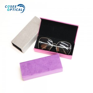 Soft Velvet Ultralight Handmade Folding Sunglasses Cases Rectangle Eyeglass Case