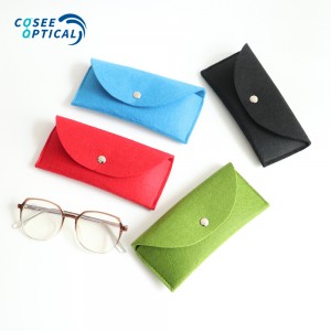 Wool Felt Sunglasses Case Fashion Glasses Packaging Portable Soft Eco-friendly Eyeglasses Bag