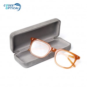 Wholesale Leather Glasses Case High End Cheap Eyeglasses Box Luxury Sunglass Eyewear Case Custom Logo