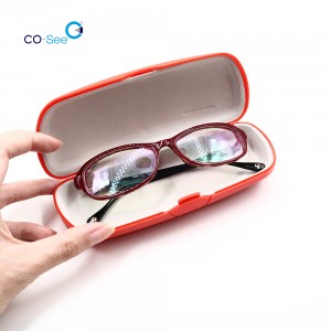 Custom logo colorful wholesale cheap plastic eye glasses case