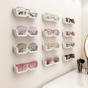 Sunglasses Holder Wall Mounted Eyeglasses Organizer Glasses Display Stand with Adhesive Sticker