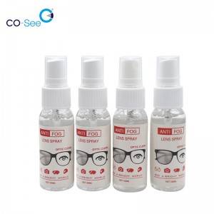China ODM&OEM anti-fog anti-static eyeglass lens spray cleaner