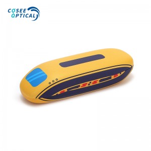 Hard Shell Train Style Glasses Case for Kids Eyewear Box for Reading Spectacles