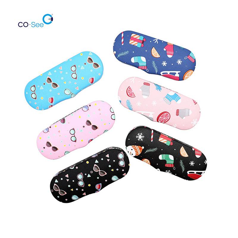 Hot New Products Glasses Display Boxes - Kawaii Cute PU Pattern Digitally Printed Children Kids Sunglasses Case – Co-See