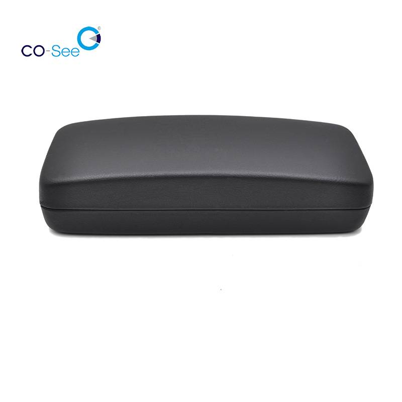 Manufactur standard Plastic Glasses Case - HD001 stock eco black material reach standard optical eyewear glasses case with custom logo – Co-See