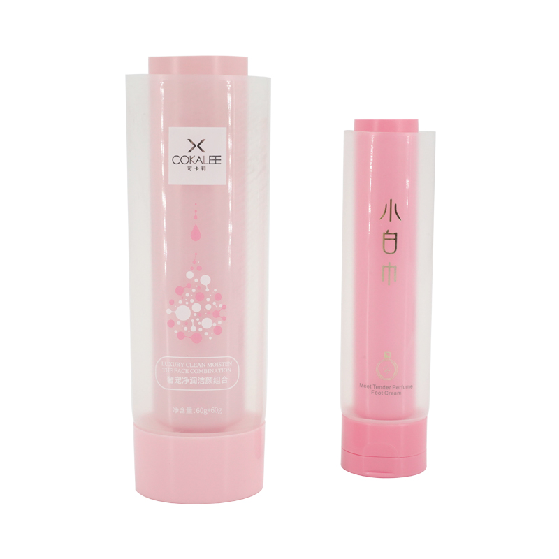 Double Tube Plastic Cosmetic Round Soft Tube Packaging Featured Image