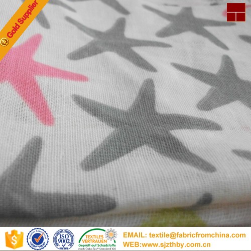 bamboo muslin fabric 100% cotton fabric double layer baby cloth