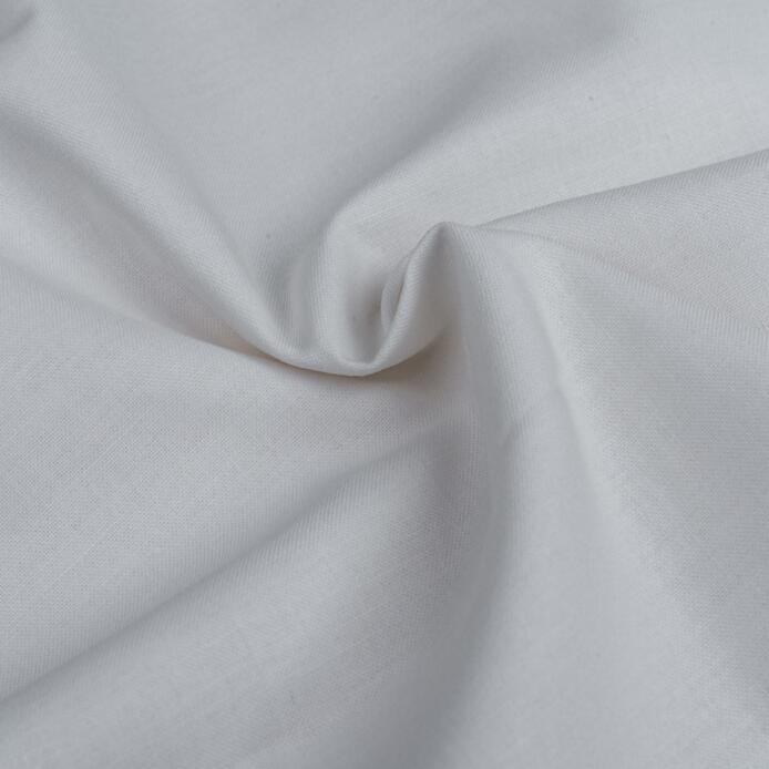 white cotton panama calico fabric