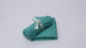 Muslin baby blanket bamboo cotton material