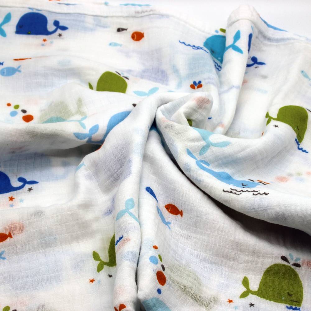 Wholesale Dealers of Baby Cot Quilt Kits - 100 cotton baby muslin swaddle breathable – Taihong detail pictures